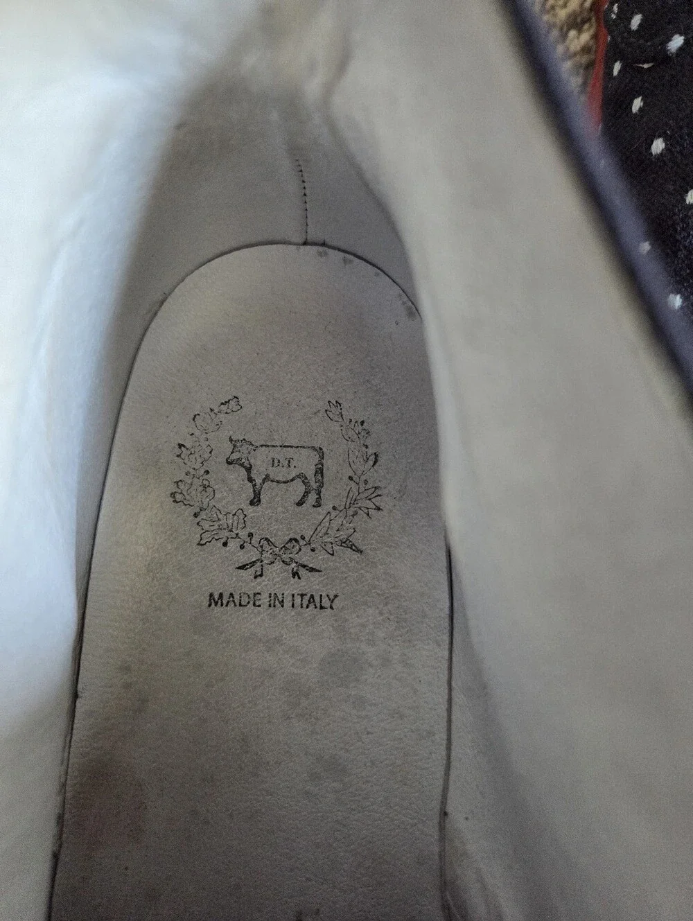 Del Toro Men's Alto Sunbrella‎ Leather Dot High Top Italy Chukka Sneakers Size 9